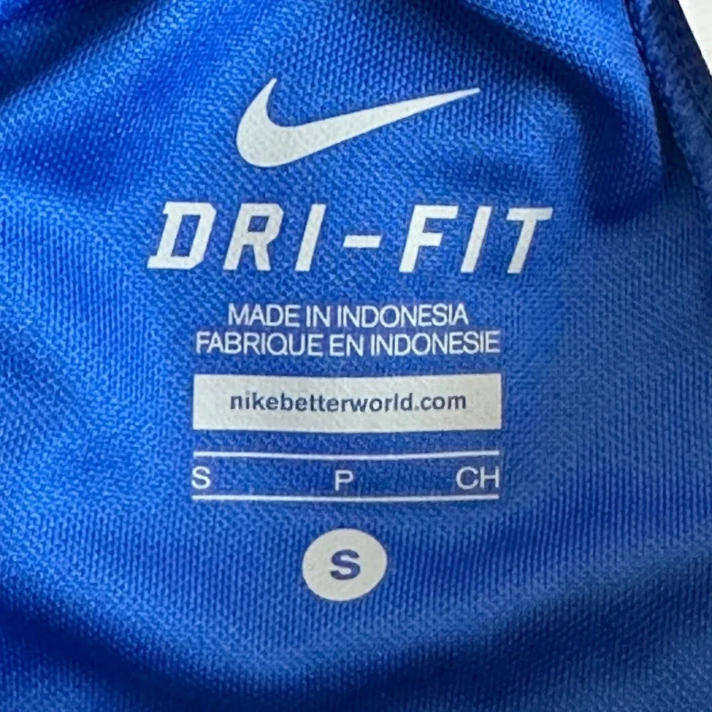 Nike Athletic Shorts Womens S Blue Dri-FIT Striped Quick Dry Athleisure Fitness